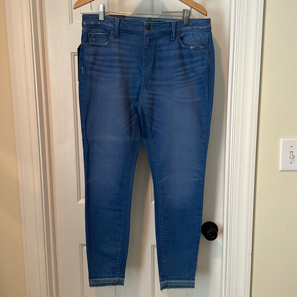 Vineyard Vines released hem skinny denim. Poolside wash
